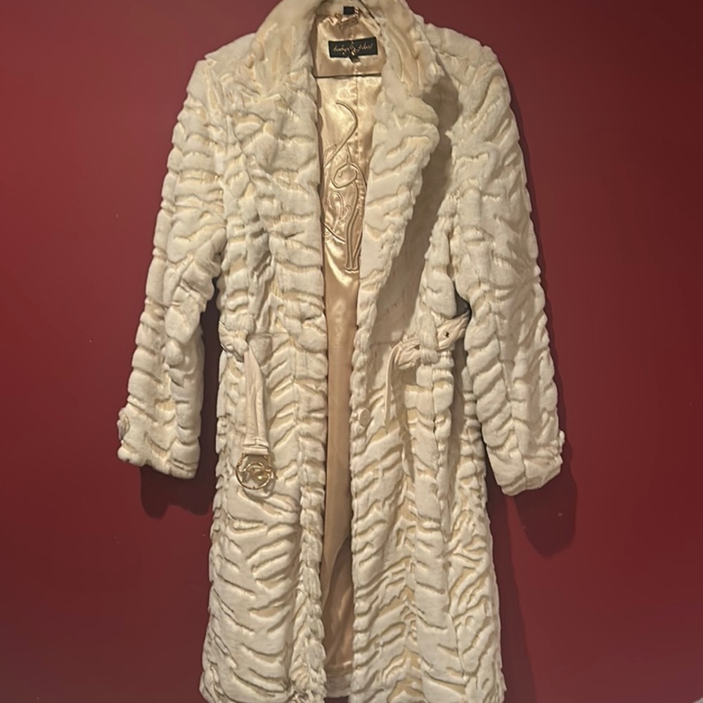 Luxurious Baby Phat Faux Fur Coat